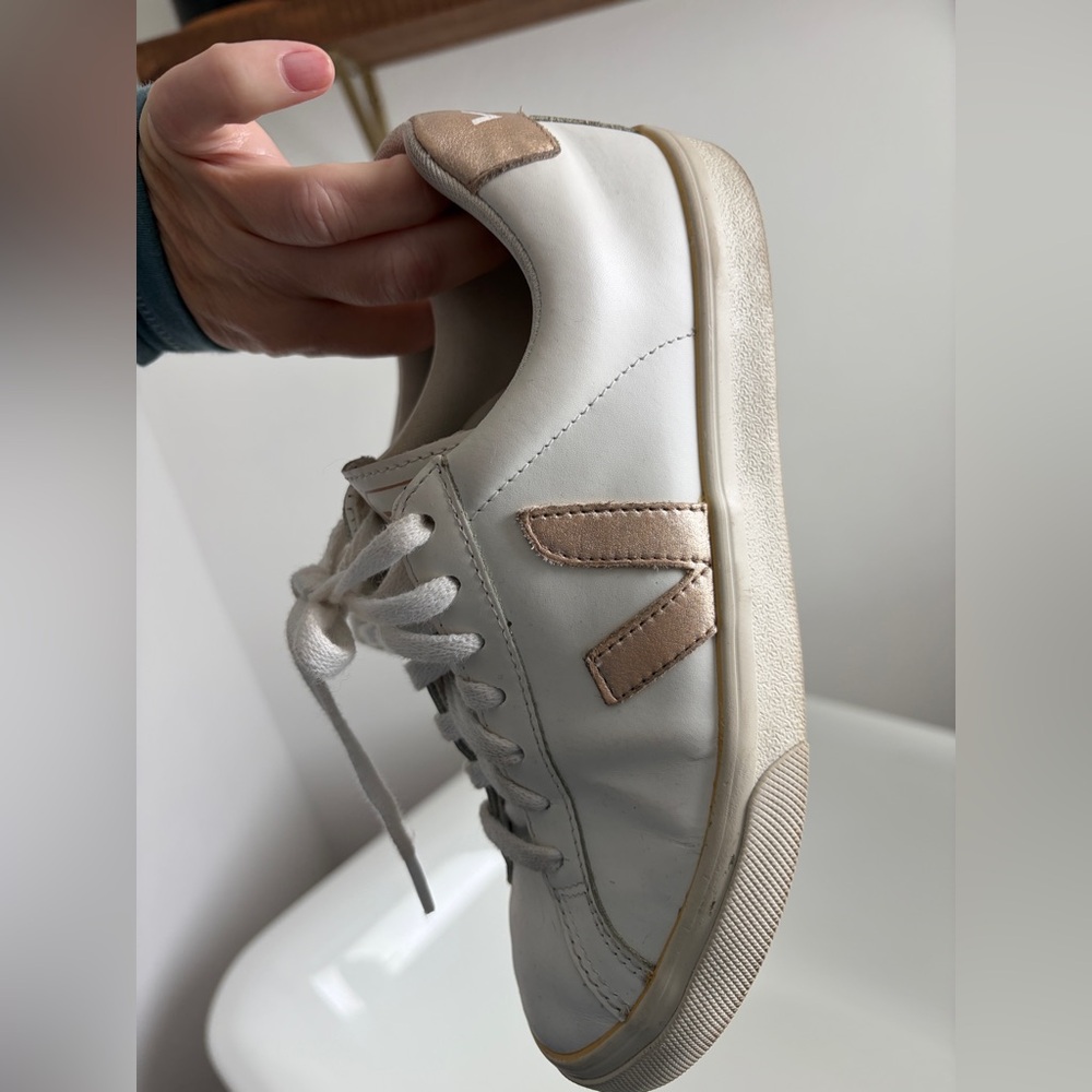 Veja  Sneakers with gold  Accents
